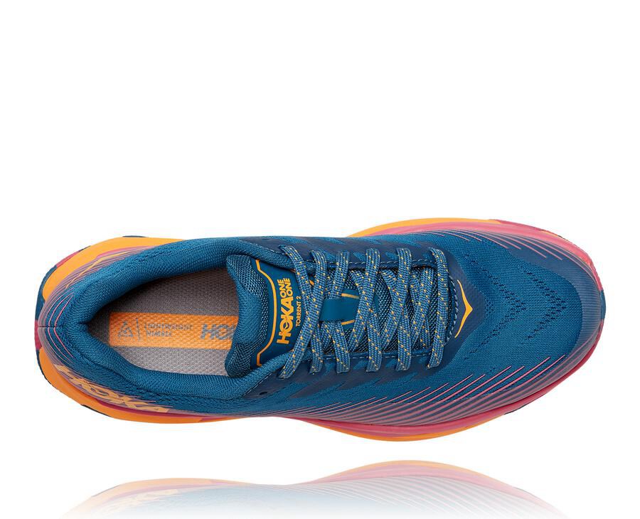 Hoka One One Womens Trail Shoes - Torrent 2 - Blue - XKWF71086